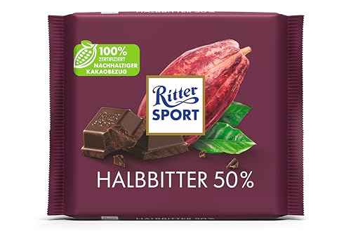 ritter-sport-halbbitter-50-kakao-bitterschokolade-100-g-12er-pack image 4