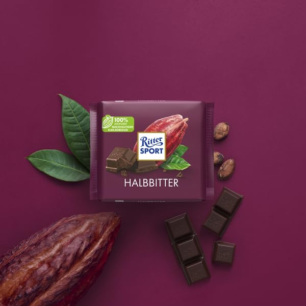 ritter-sport-halbbitter-50-kakao-bitterschokolade-100-g-12er-pack image 5