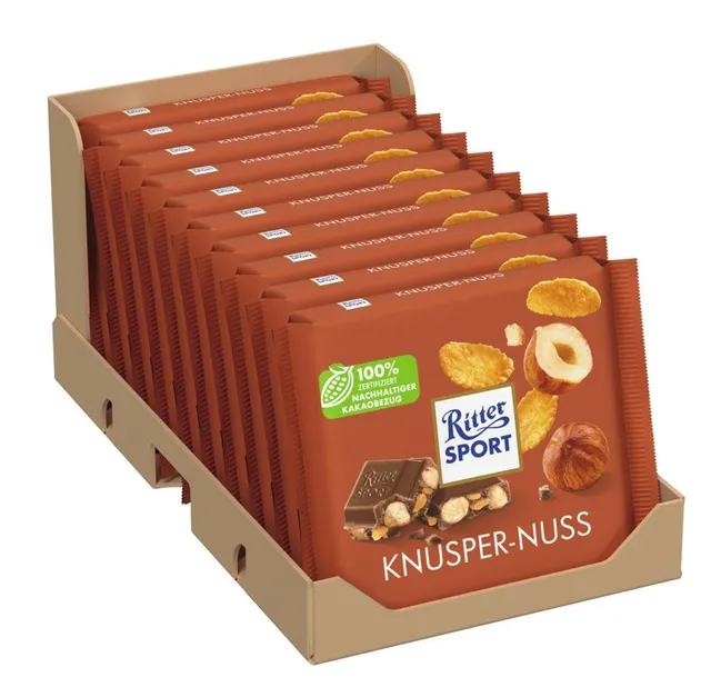 ritter-sport-knusper-nuss-vollmilch-10-x-100g image 1