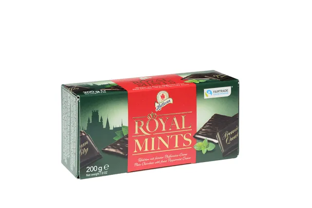 halloren-royal-thins-mint-zartbitter-minzt-felchen-200-g image 1
