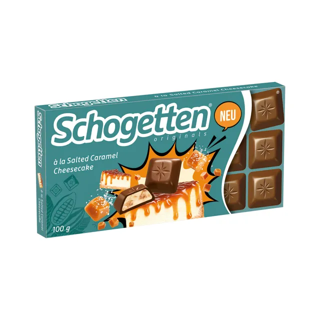 schogetten-salted-caramel-cheesecake-vollmilchschokolade-tafel-100-g image 1