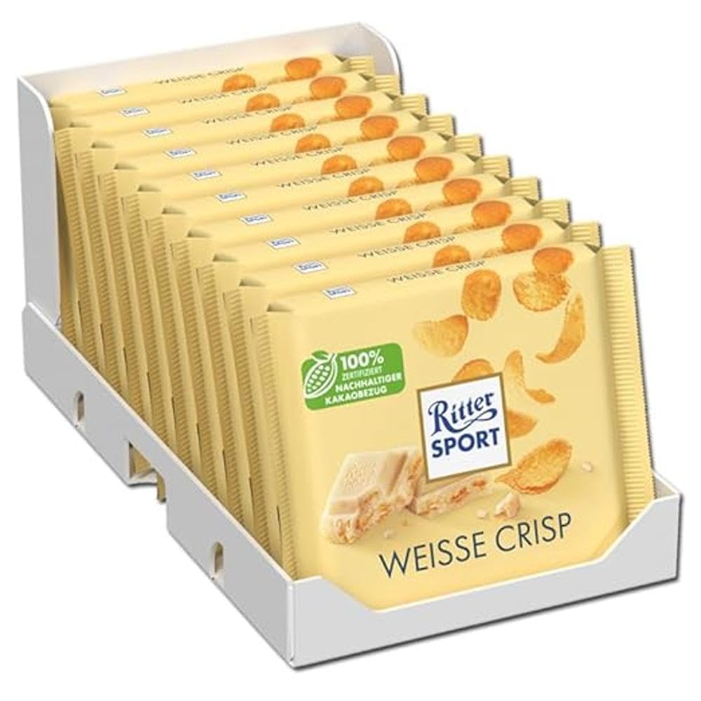 ritter-sport-weisse-crisp-wei-e-schokolade-100-g-10er-pack image 1