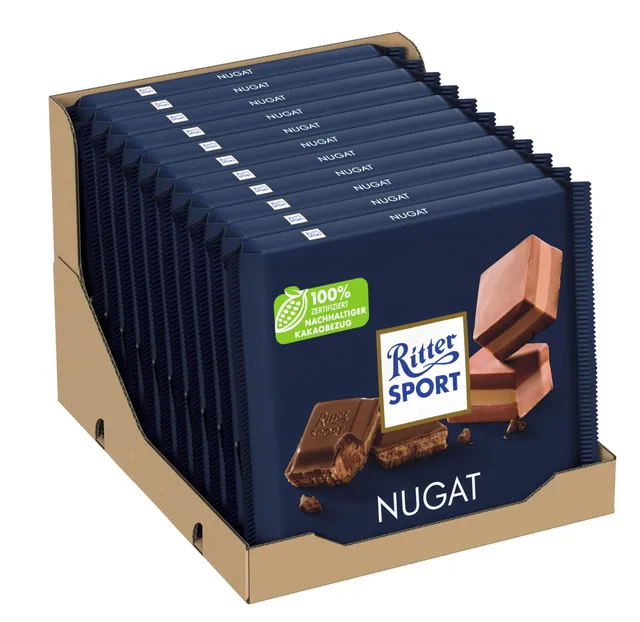 ritter-sport-nugat-gro-tafel-11-x-250-g image 1