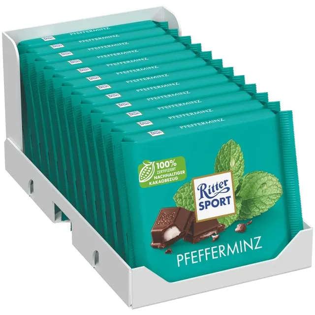 ritter-sport-pfefferminz-halbbitter-12-x-100g image 1