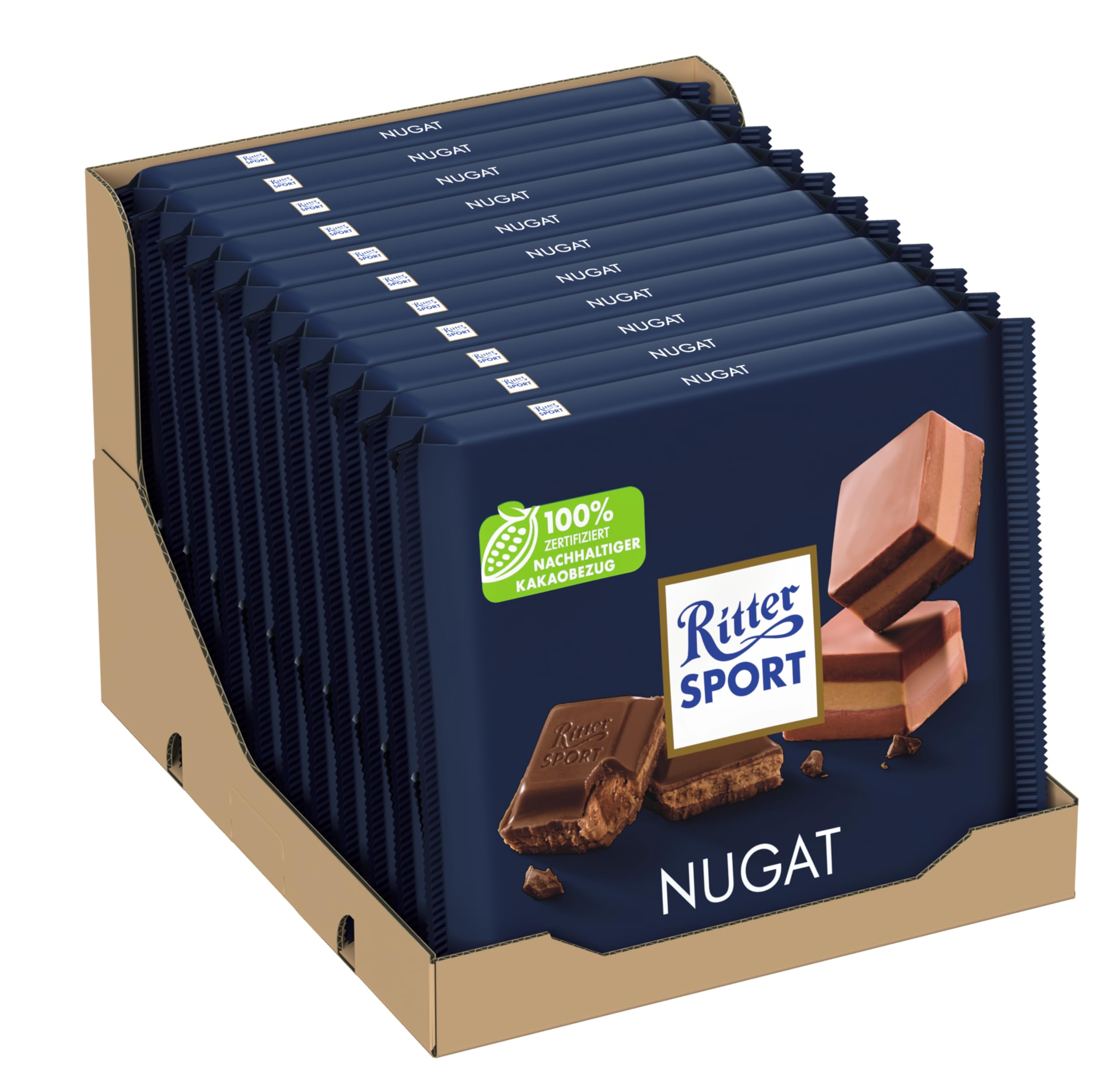 ritter-sport-nugat-gro-tafel-11-x-250-g image 1