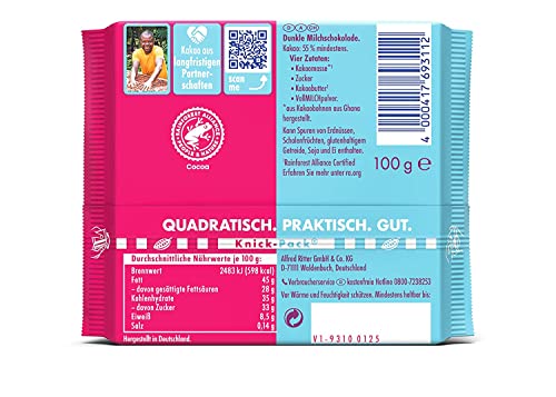 ritter-sport-die-milde-55-aus-ghana-tafel-100g image 4