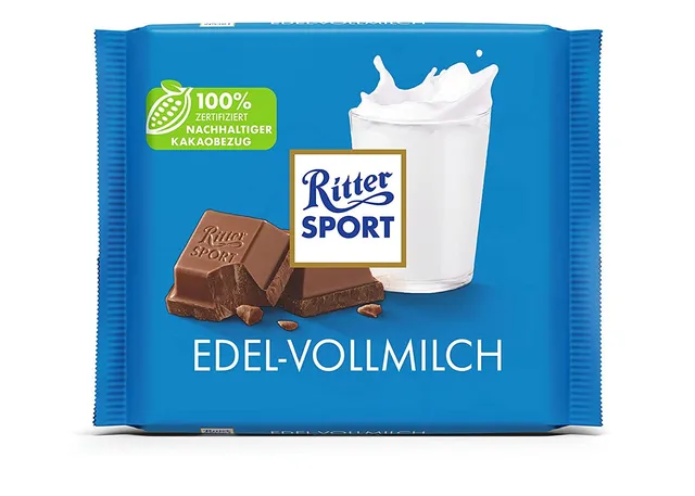 ritter-sport-edel-vollmilch-schokoladenquadrat-100-g image 1