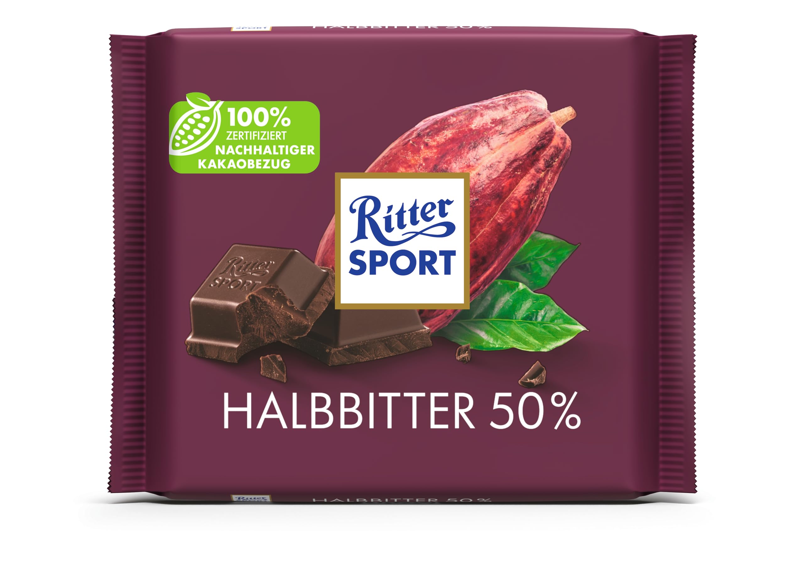 ritter-sport-halbbitter-50-kakao-bitterschokolade-100-g-12er-pack image 2