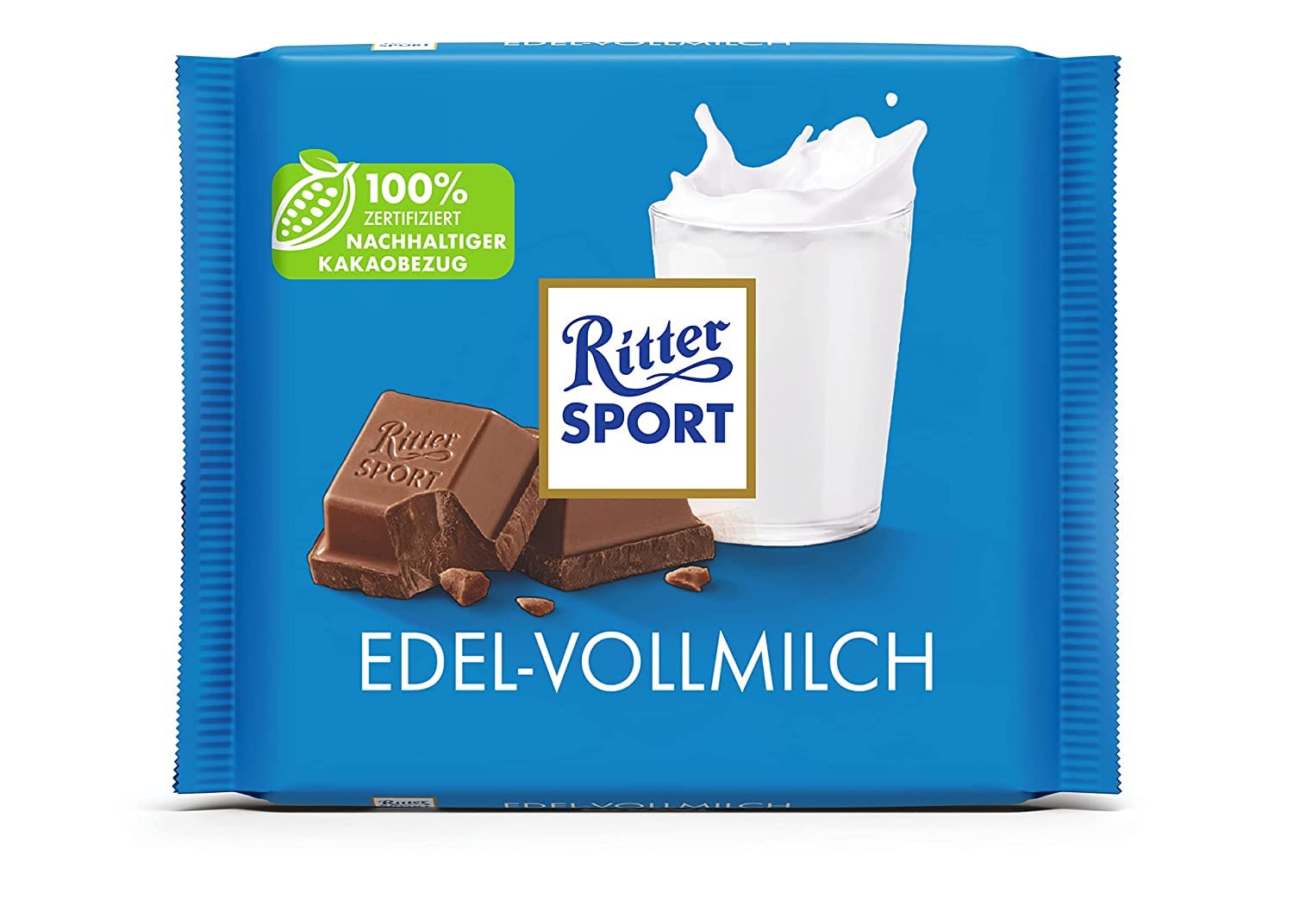 ritter-sport-edel-vollmilch-schokoladenquadrat-100-g image 1
